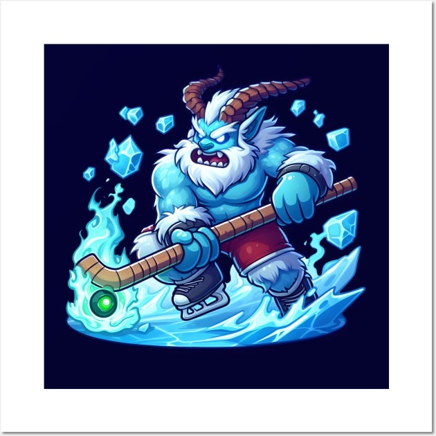 Icicle Strikes with Yeti Might Wall Art by SergioCoelho_Arts